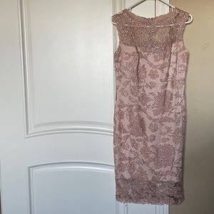 Tadashi Shoji pink Lace Dress